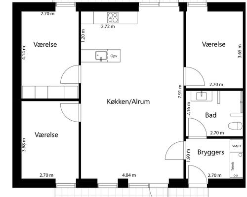 4 værelses hus i Vejle