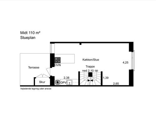 4 værelses hus i Hørning