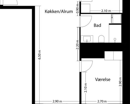 3 værelses lejlighed i Risskov
