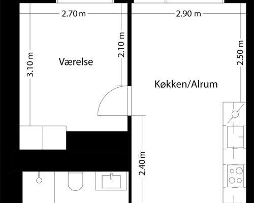 2 værelses lejlighed i Risskov