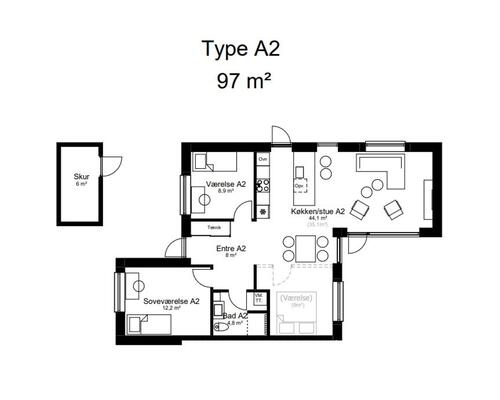 4 værelses lejlighed i Tørring