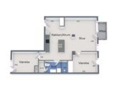 3 værelses lejlighed i Århus C