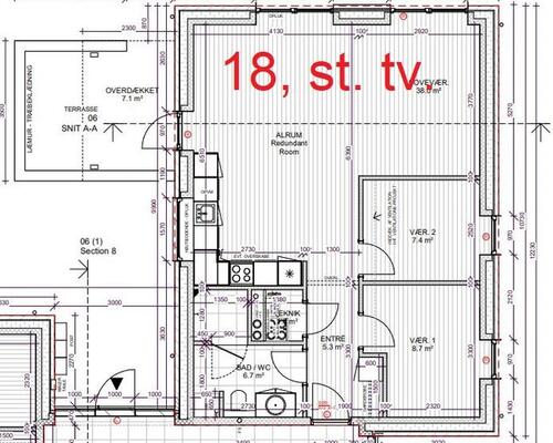 3 værelses lejlighed i Give