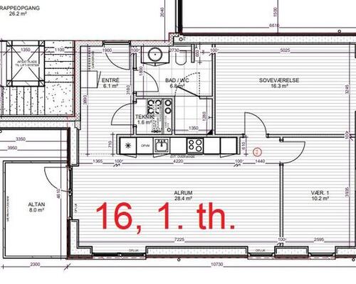 3 værelses lejlighed i Give