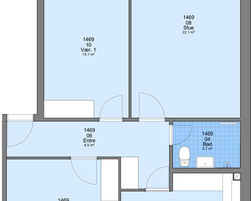 3 værelses lejlighed i Frederikshavn