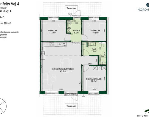 4 værelses hus i Kalundborg