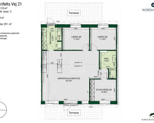 4 værelses hus i Kalundborg