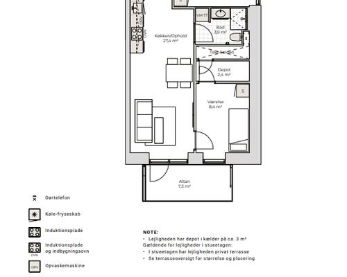 3 værelses lejlighed i Nørresundby