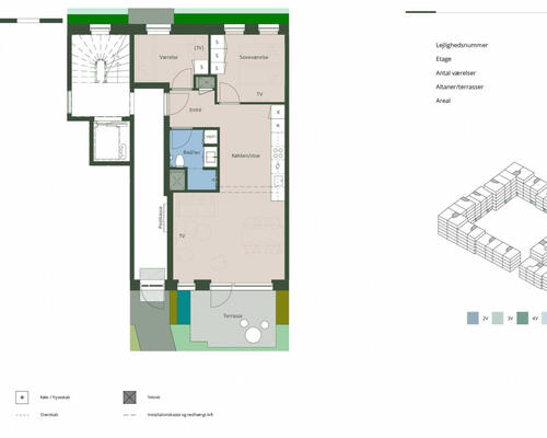 3 værelses lejlighed i Hedehusene