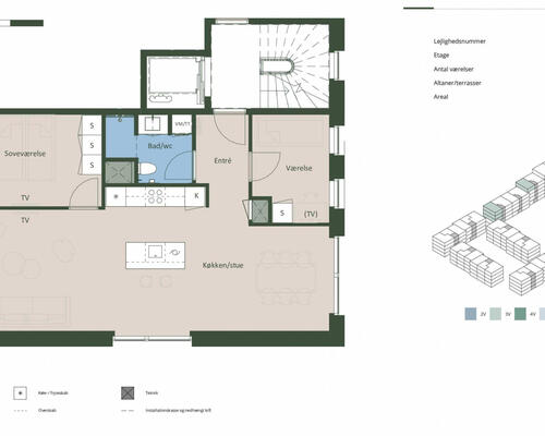 3 værelses lejlighed i Hedehusene