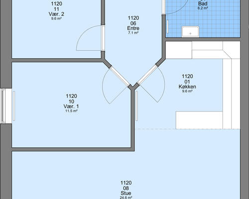 1 værelses lejlighed i Ølgod