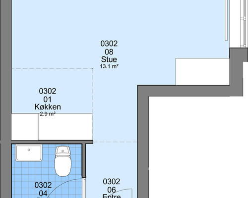 1 værelses lejlighed i Ølgod