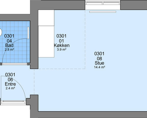 1 værelses lejlighed i Ølgod