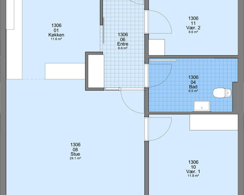 1 værelses lejlighed i Ølgod