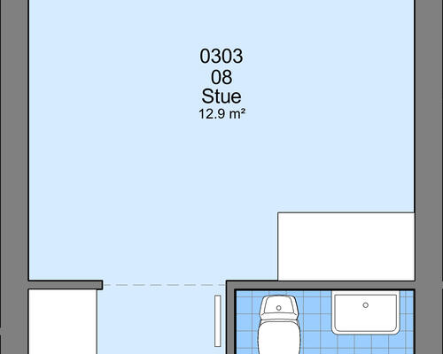 1 værelses lejlighed i Ølgod