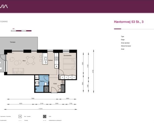 2 værelses lejlighed i Hedehusene