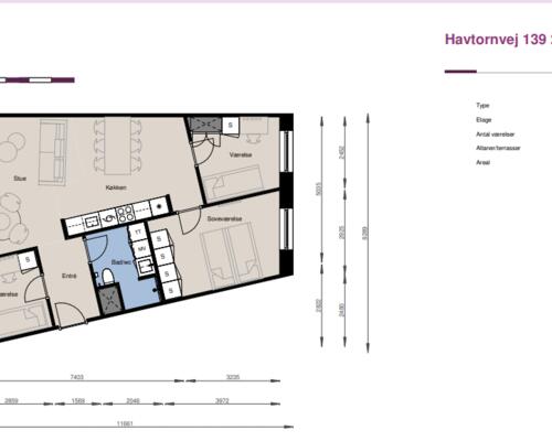 4 værelses lejlighed i Hedehusene
