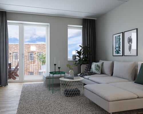 2 værelses lejlighed i Hillerød