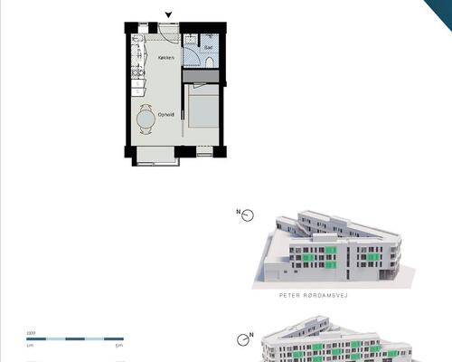 2 værelses lejlighed i København NV