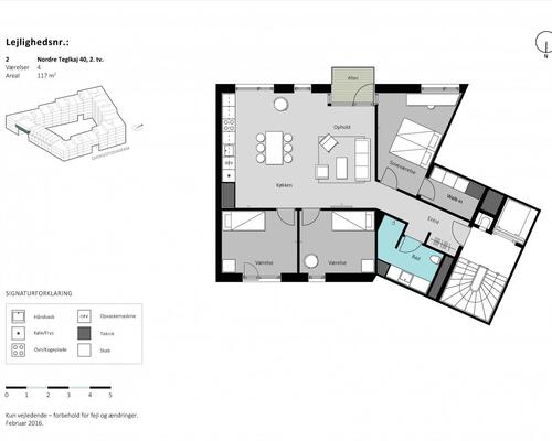 4 værelses lejlighed i København SV