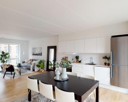 Lys og rummelig 3-værelses lejlighed i Filippahaven