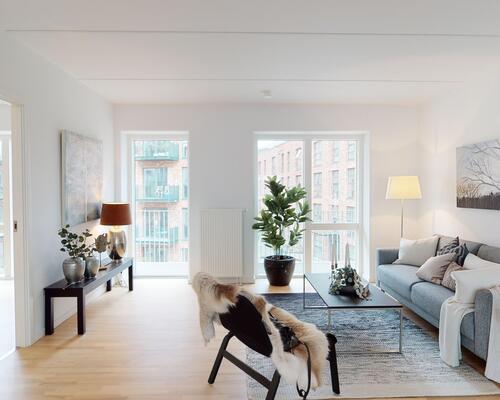 Lys og rummelig 3-værelses lejlighed i Filippahaven