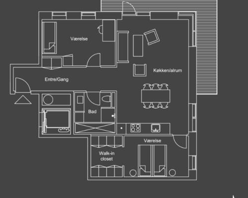 Lys og rummelig 3-værelses lejlighed i Filippahaven