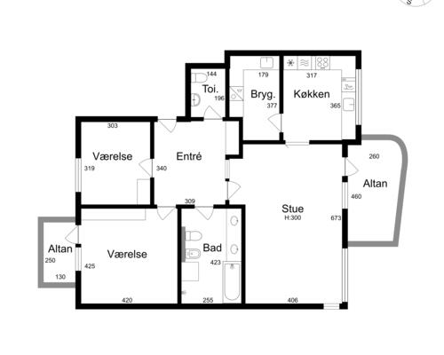 Enestående 3-værelses lejlighed med udsigt over Øresund!