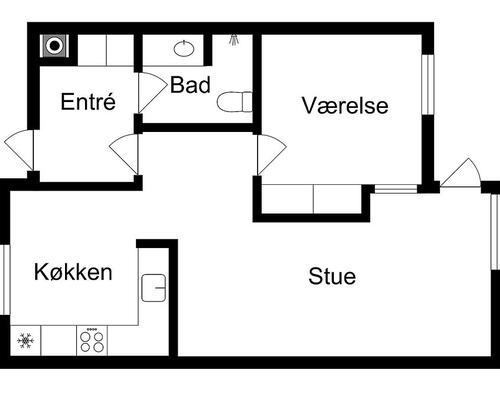 2 værelses lejlighed i Birkerød