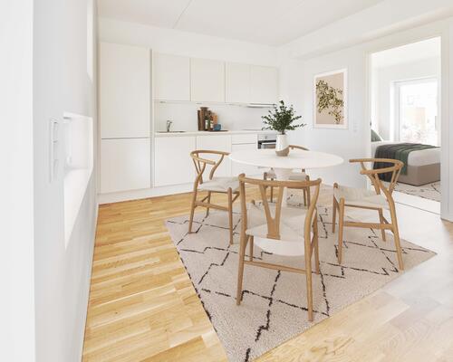 Skøn 3-værelses med terrasse og tæt på Aarhus