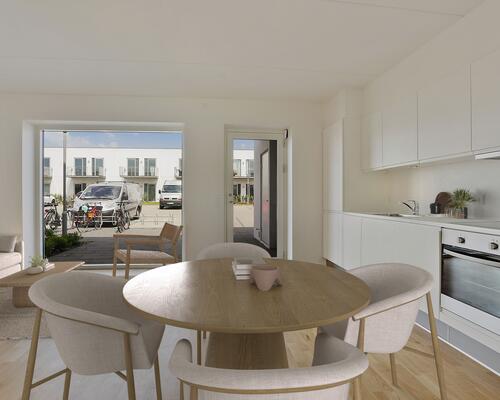 Skøn 3-værelses med stor terrasse og tæt på Aarhus