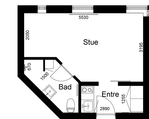 1 værelses lejlighed i Viborg