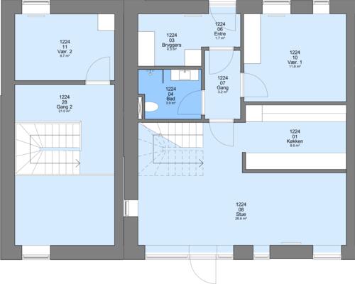 3 værelses lejlighed i Ringkøbing