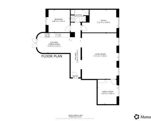 3 værelses lejlighed i København K