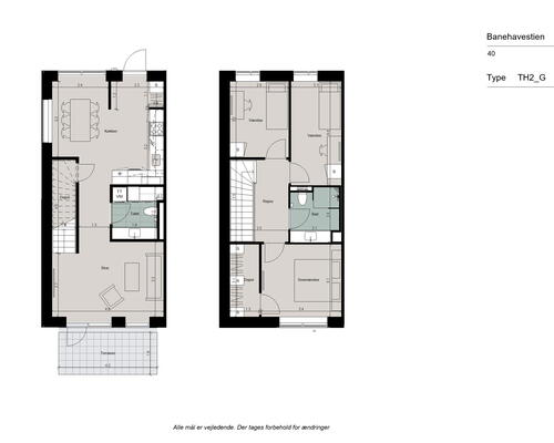 Lyst og moderne rækkehus med sydvendt have, terrasse, eget skur og gulvvarme i alle rum. Ingen bindingsperiode