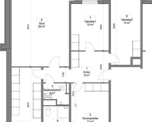 4 værelses lejlighed i Nørresundby