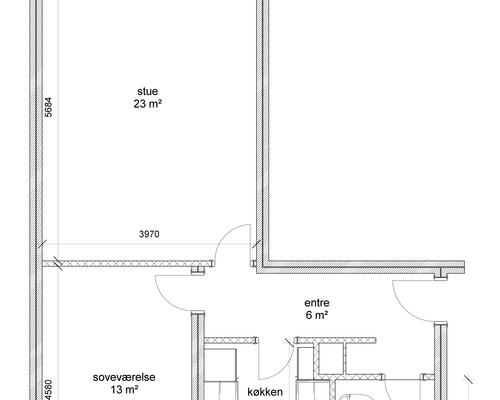 2 værelses lejlighed i Nørresundby