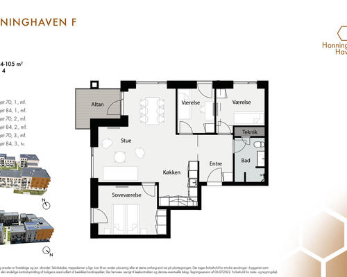 4 værelses lejlighed i Tilst