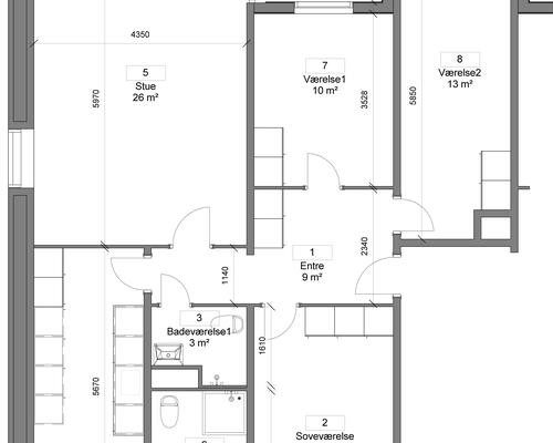 4 værelses lejlighed i Nørresundby