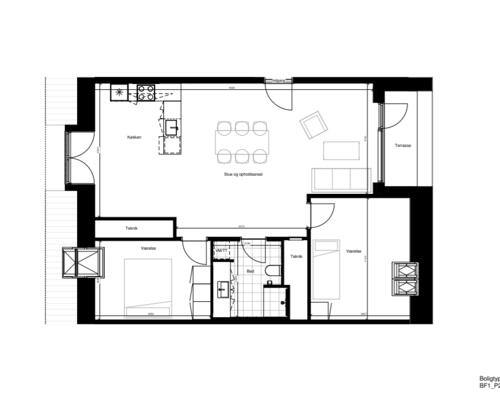 3 værelses lejlighed i Århus C