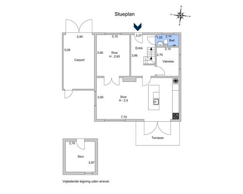 6 værelses hus i Frederiksberg