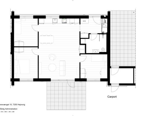 4 værelses lejlighed i Hejnsvig