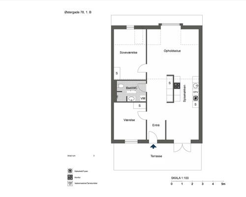 3 værelses lejlighed i Assens