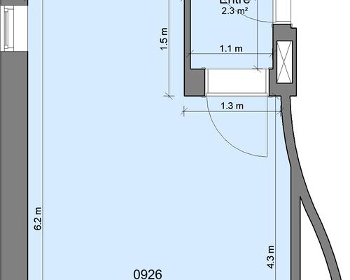 1 værelses lejlighed i Randers