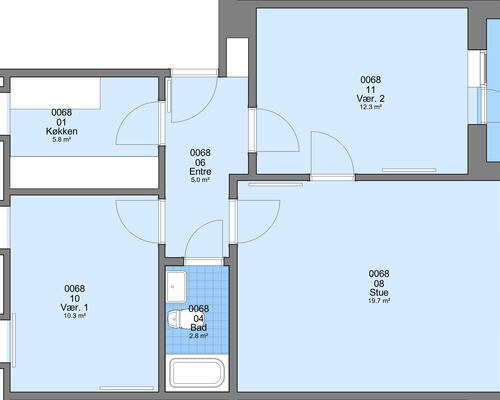 4 værelses lejlighed i Esbjerg