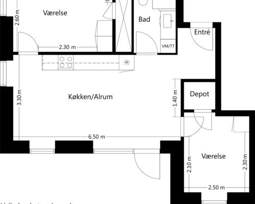 3 værelses lejlighed i Ballerup