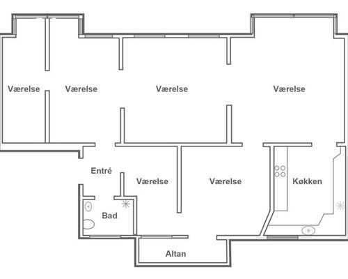Stor delevenlig lejlighed i M.P.Bruuns gade midt på Frederiksbjerg
