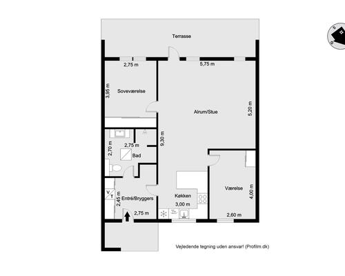 90 m2 værelse i Holstebro