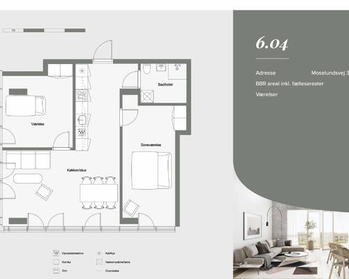 3 værelses lejlighed i Helsingør