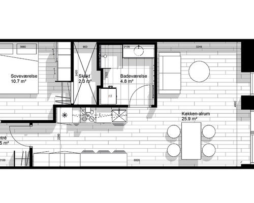 2 værelses lejlighed i Horsens